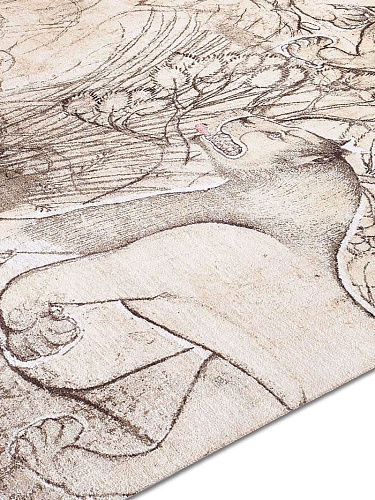 Tapete Two Lions Tecido à Mão