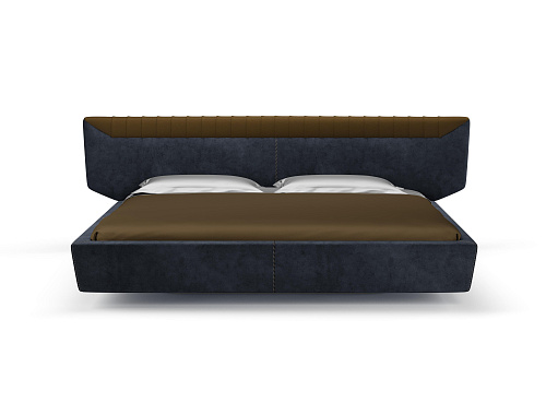 Cama Libra Azul Escuro com Cabeceira