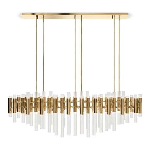 Candeeiro suspenso retangular cascata