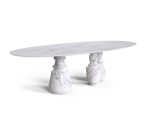 Mesa de Jantar Oval XL Estremoz Obsidian