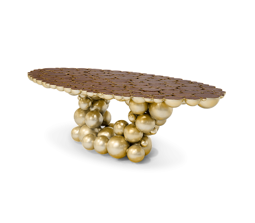 Mesa de Jantar Luxe Nogueira Orbit