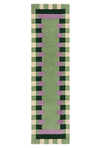Passadeira com Orla às Riscas Verde
