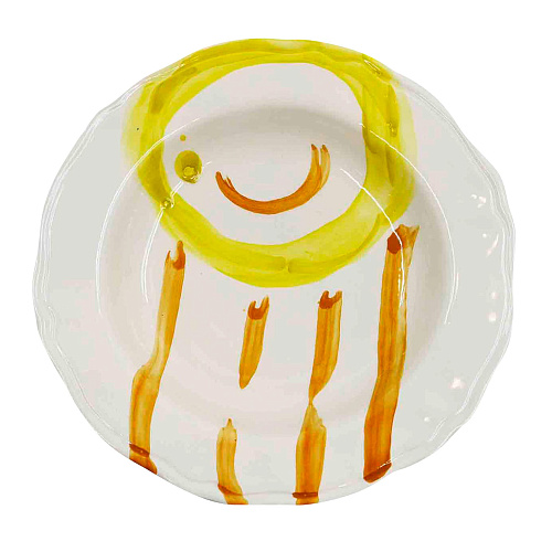 Prato cerâmico artesanal