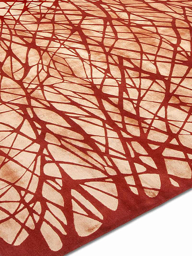 Tapete Dresden Laranja Feito à Mão