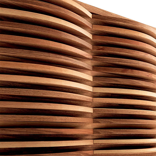 Aparador Onda nogueira maciça natural