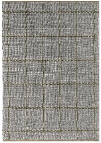 Tapete Craft Matter Check Ardósia/Oliva