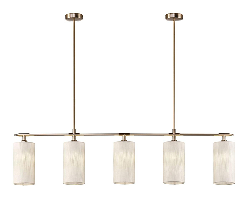 Lustre Linear em Latão Ouro Suave