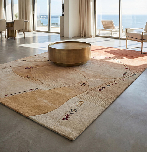 Tapete Abstract Path Terracotta