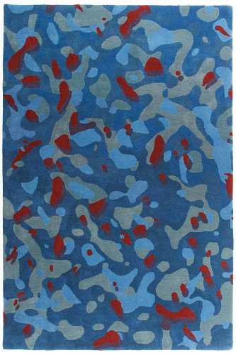 Tapete Camouflage Macro Azul