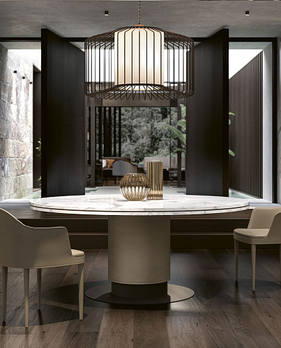 Mesa de Jantar Redonda em Mármore