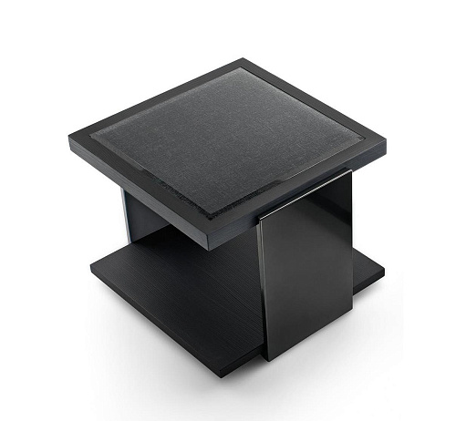 Mesa de Apoio Folheado Cedro Black & More com Pernas em Metal