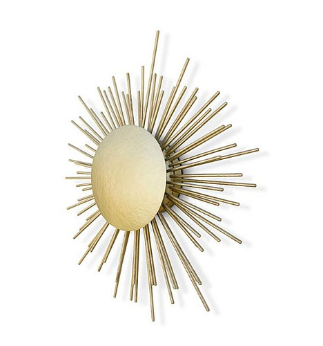 Candeeiro de parede radiante latão