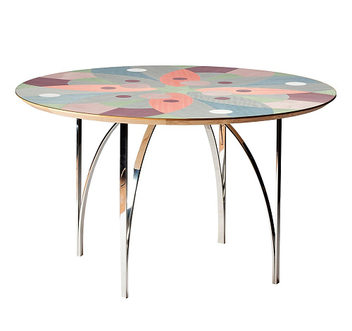 Mesa de Jantar Folheado Multicolor