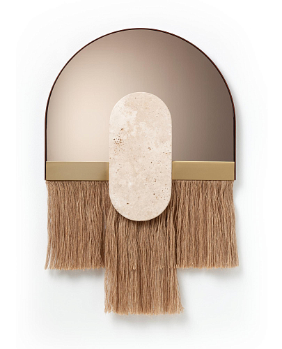 Espelho Decorativo de Parede Souk Ecru Shell