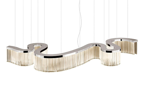 Lustre Snake em Prata