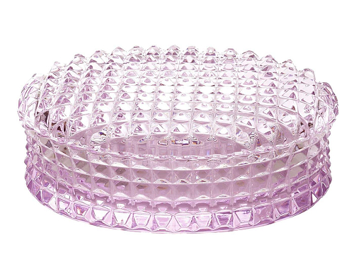 Caixa de Joias King em Cristal Rosa