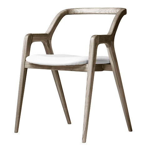 Cadeira In Breve Cinzenta em Nogueira Maciça