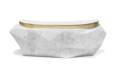 Banheira Gemstone mármore falso