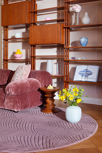 Tapete Círculo Folia Mink