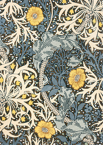 Tapete Seaweed Azul-petróleo