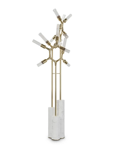 Candeeiro de pé aresta cristal