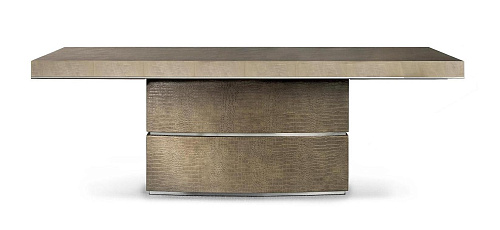 Mesa Extensível Pele e Madeira