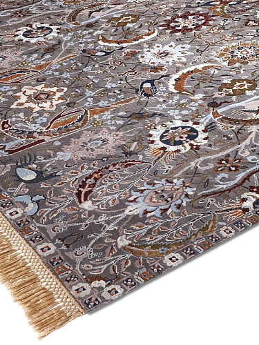 Tapete Kerman Carvão Feito à Mão Luxury