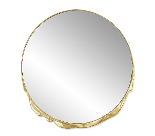 Espelho dourado lava