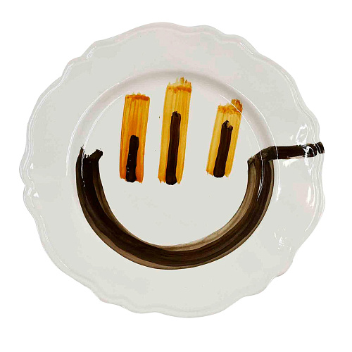 Prato cerâmico artesanal