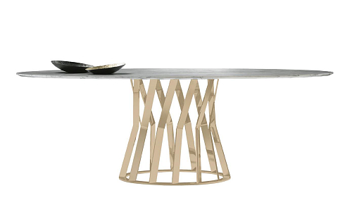 Mesa de Jantar Ray Dourada