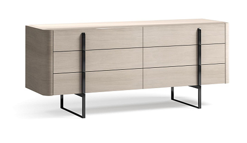 Cómoda com Tampo de Vidro 180