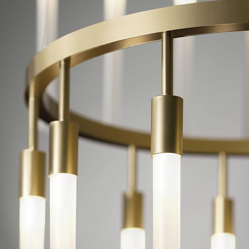 Lustre em Anel de Vidro Fosco