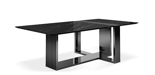 Mesa de Jantar Preta Whirlwind