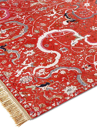 Tapete Luxuoso Tabriz Red