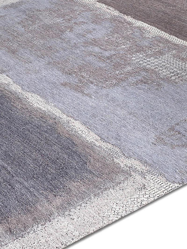 Tapete Grey Light Blue Tecido à Mão
