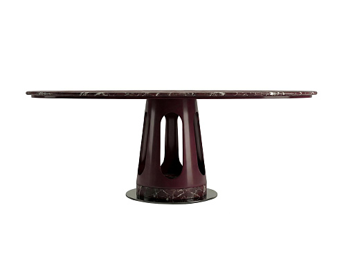 Mesa de Jantar Oval Aura em Mármore