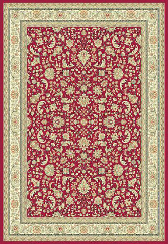 Tapete Oriental Border Vermelho