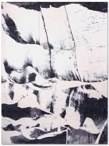 Tapete Preto e Branco Feito à Mão