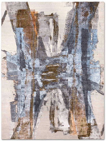 Tapete Blue Rust Tecido à Mão