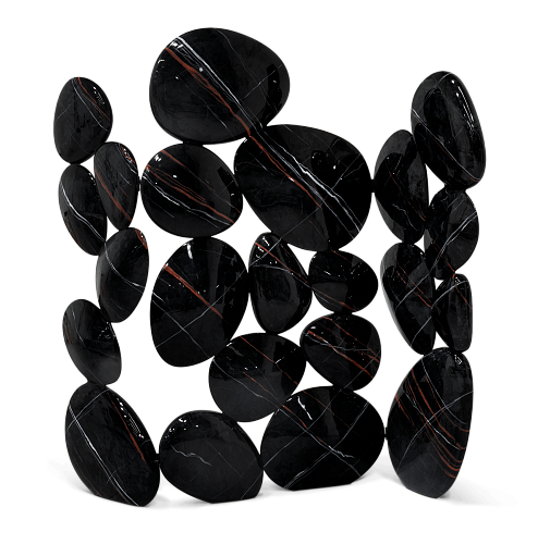 Biombo Horizon com Aspeto de Mármore