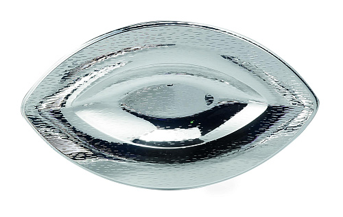 Centro de mesa prateado Rain