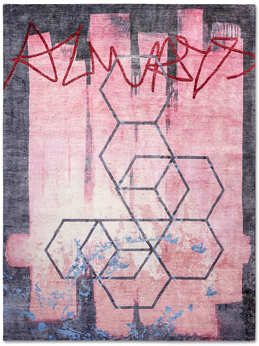 Tapete Always Rosa Tecido à Mão