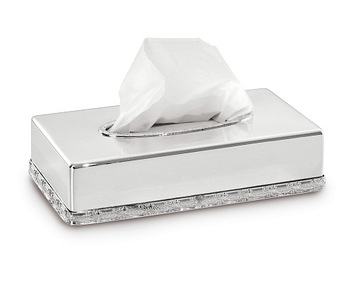 Porta-guardanapos prateado