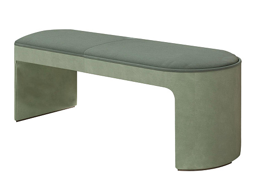 Banco couro e veludo