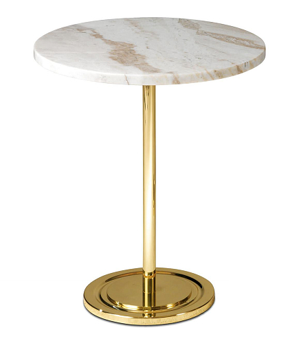 Mesa de Apoio Alta com Tampo em Mármore