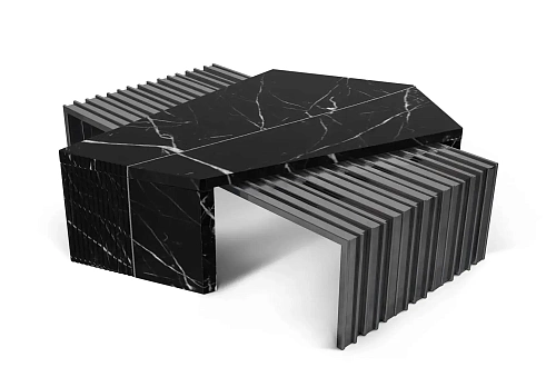 Mesa de Centro Preta Monarch