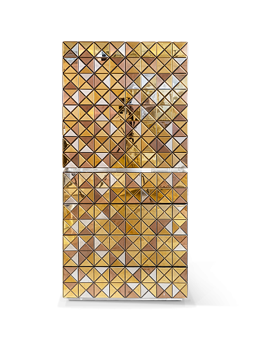 Armário Mosaic II dourado