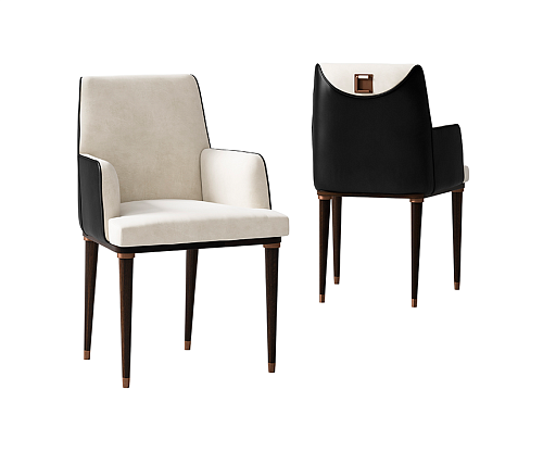 Cadeira Preta e Branca