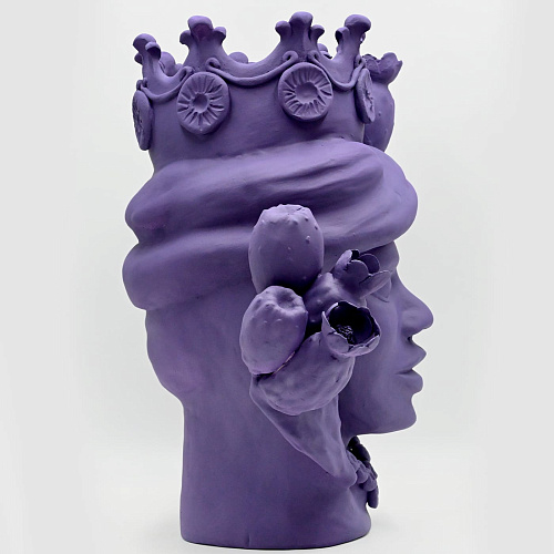 Escultura Moor's Head violeta