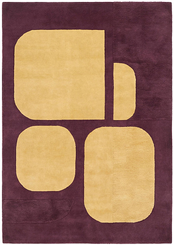 Tapete Rounded Blocks Plum